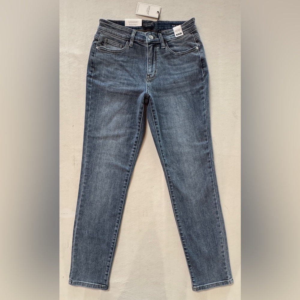 NWT Judy Blue Instant Classic Slim Fit Jeans JB82180 (7/28) - Picture 3 of 15